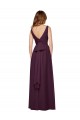 Chiffon A-Line Long Sleeveless Grape Bridesmaid Dress / Evening Gowns Sheffield