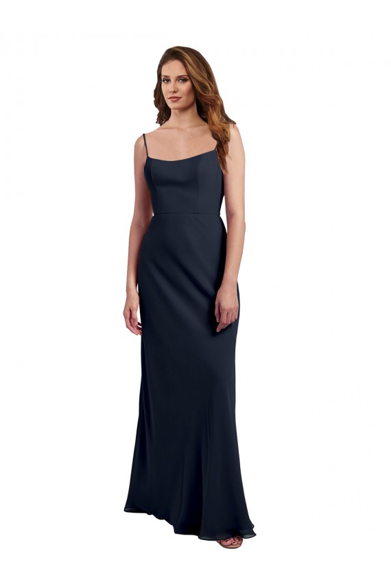 Soft Chiffon A-Line Long Sleeveless Open Back Evening Dress / Bridesmaid Dress Sheffield