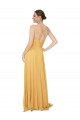 Chiffon Long Sleeveless Open Back Bridesmaid Dress / Evening Dress Sheffield