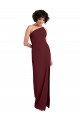 Stretch Crepe Sheath Long Sleeveless Daring Slit Prom Dresses Sheffield